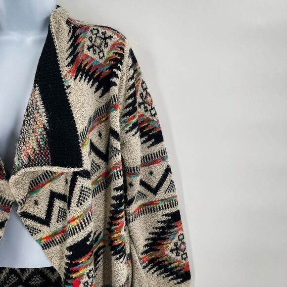 Dreamers Aztec Southwestern Long Sleeve Cardigan Sweater - Picture 5 of 8